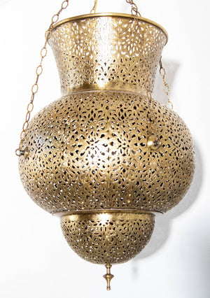 Moroccan Brass Chandelier Pendant Light Fixture Granada Moorish Style