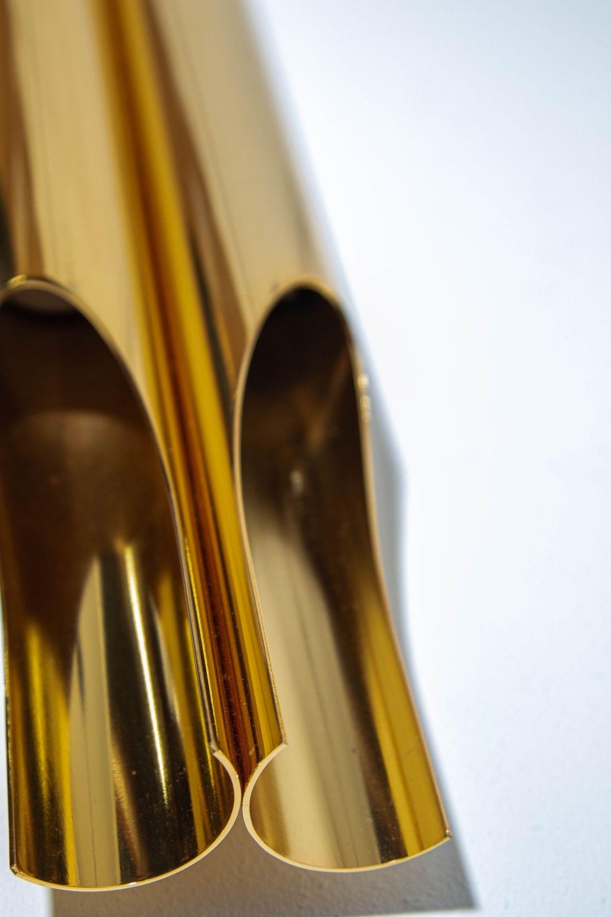 Italian Polished Brass Orgue Wall Sconce, Post-Modern Design, 2015 — Italy