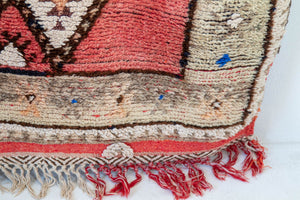 Moroccan Vintage Hand-Woven Boujad Berber Rug, circa 1960