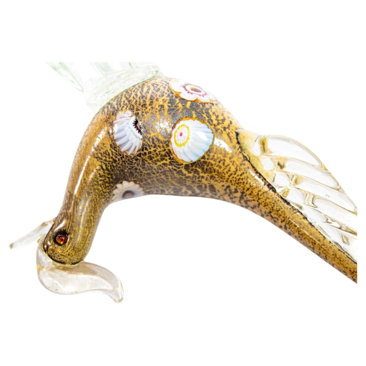 Italian Murano Art Glass Pheasant Bird Sculpture 1960s — additional view 5