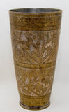 Antique Metal Engraved Mughal Beaker or Vase from India 1940s