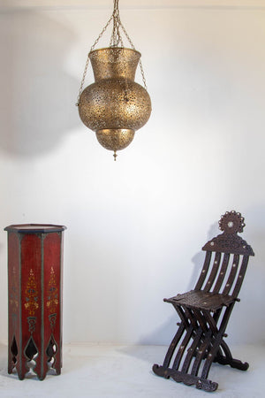 Moroccan Moorish Pedestal Octagonal Table 1960s