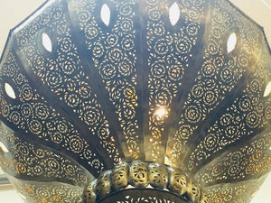 Large Vintage Brass Moroccan chandelier