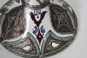 Moroccan Ceramic Tajine from Fez