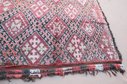 1960s Vintage Moroccan Berber Rug by Berber Tribes, Hand-Woven Wool