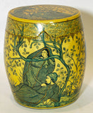 Islamic Kashmir Hand Painted Paper Mache Tea Caddy Storage Box 1950s