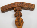 Moroccan Berber Wooden Sugar Hammer Marteau a Sucre Deggaga