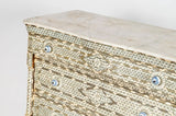 Antique Middle Eastern Mother-of-Pearl Inlaid Marble-Top Chest of Drawers