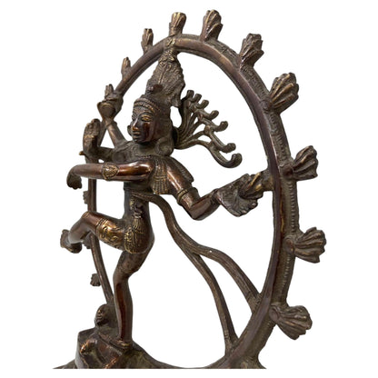 Asian Dancing Hindu Bronze Copper Shiva Nataraja Circa 1950 — additional view 7