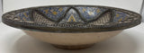 Antique Moroccan Moorish Handcrafted Ceramic Bowl Dish from Fez