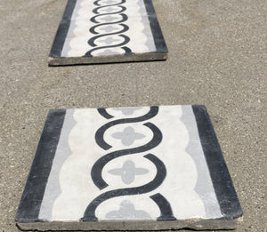 Moroccan Encaustic Cement Tile Sample with Modern Design