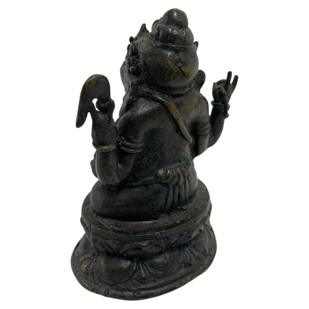 Bronze Statue Sculpture of Ganesh Indian or Nepalese Bronze Hindu Statue