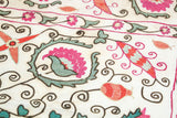 19th C. Suzani Bukhara Uzbekistan Antique Embroidered Islamic Art Textile Susani