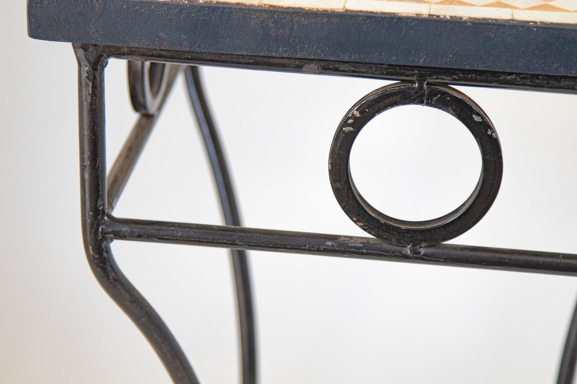 Vintage Moroccan Mosaic Outdoor Tile Table