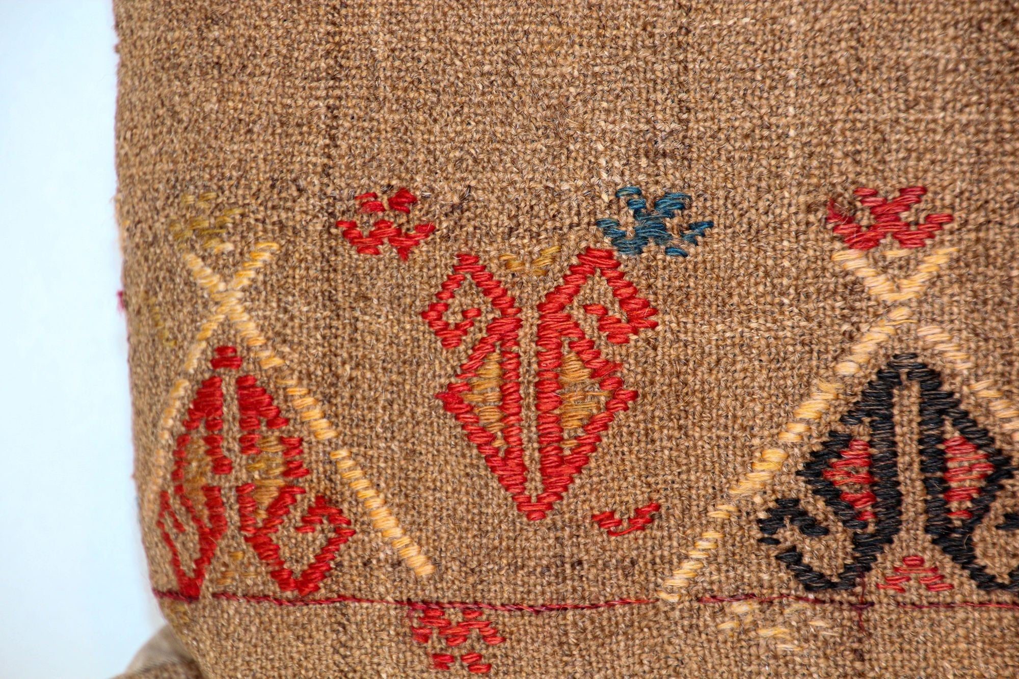 Vintage Moroccan Berber Pillow Hand-woven Rug Pillow