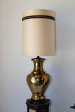 Polished Brass Large Scale Hollywood Regency Moroccan Urn Table Lamp 1950's