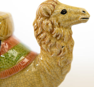 Vintage Porcelain Camel Sculptures Figurines Bookends