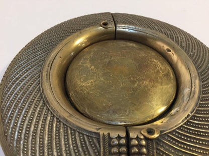 Antique Indian Dhokra Tribal Brass Anklet Repurposed as Catchall, circa 1920