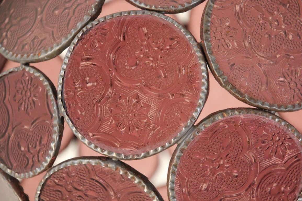 Handcrafted Moroccan Moorish Lavender Glass Lantern or Orb Pendant