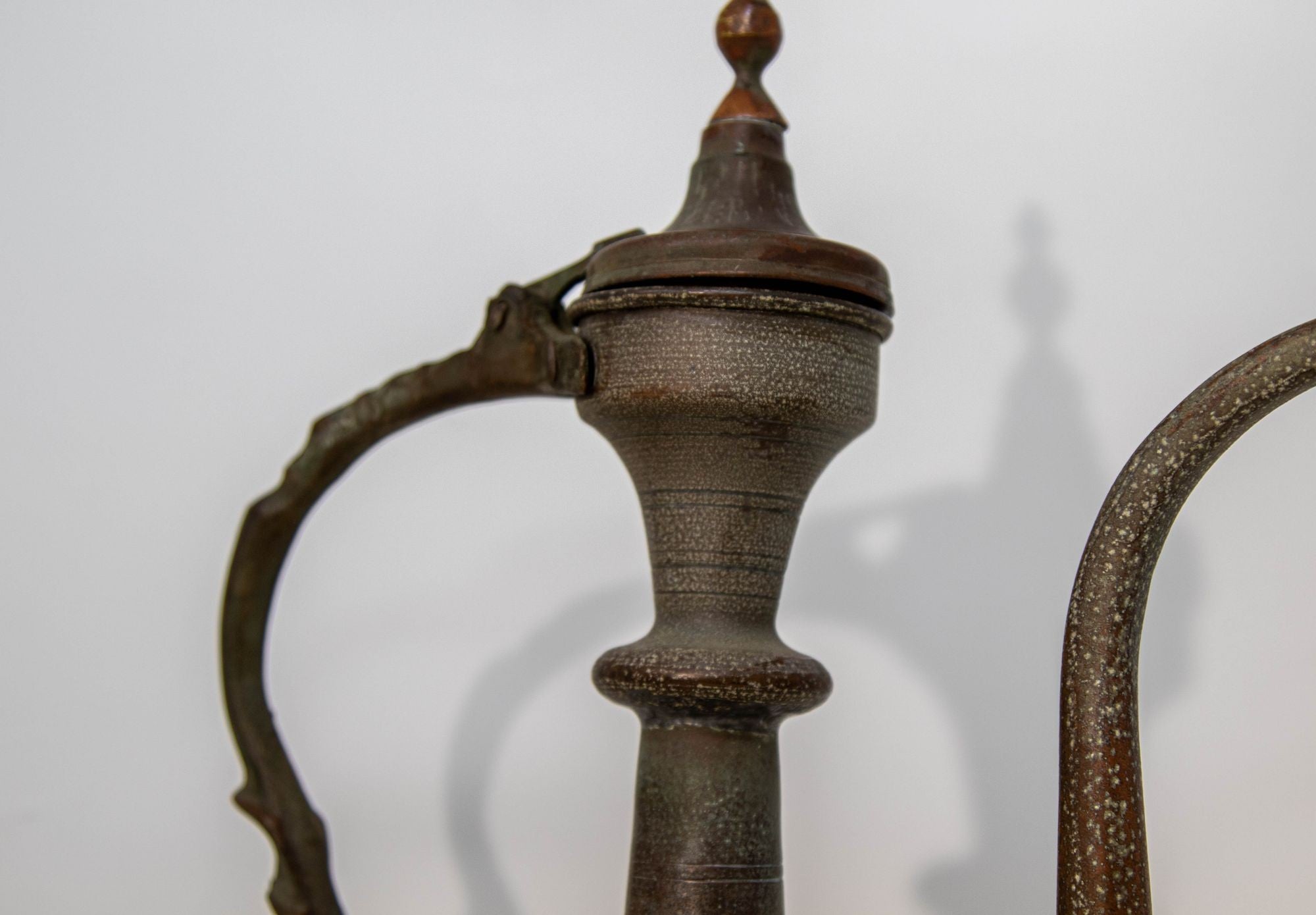 Antique Islamic Middle Eastern Qajar Persian Copper Ewer 19th Century