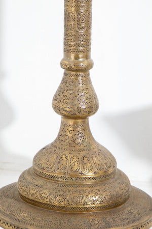 Antique 19th Century Brass Islamic Middle Eastern Persian Floor Lamp