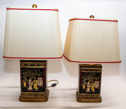 Frederick Cooper Chinoiserie Table Lamps Vintage Circa 1950’s — United States