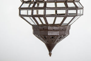 Moroccan Clear Glass Lantern in Moorish Style