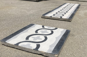 Moroccan Encaustic Cement Tile Sample with Modern Design