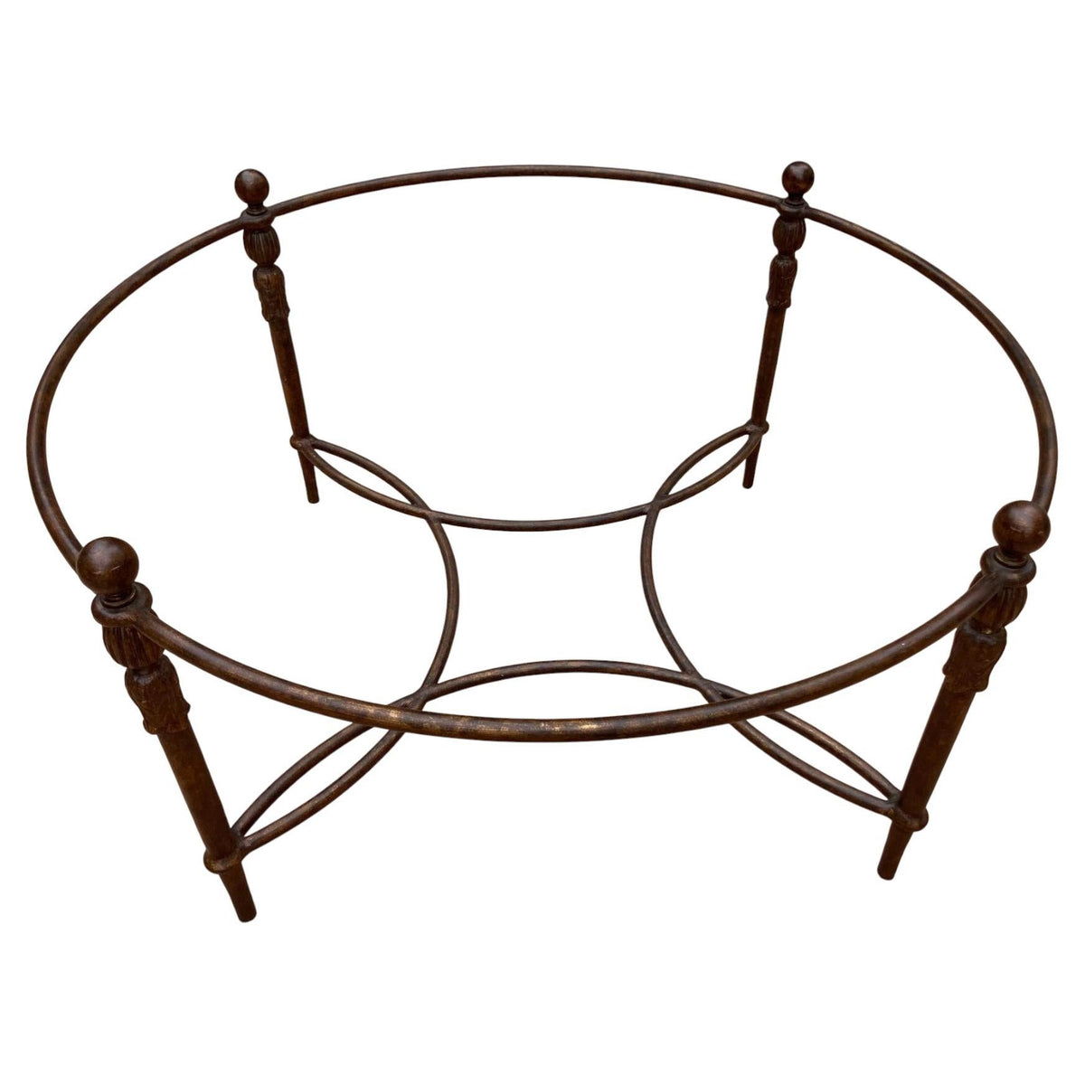 Michael Taylor Designs Montecito Round Glass Outdoor Coffee Table — United States