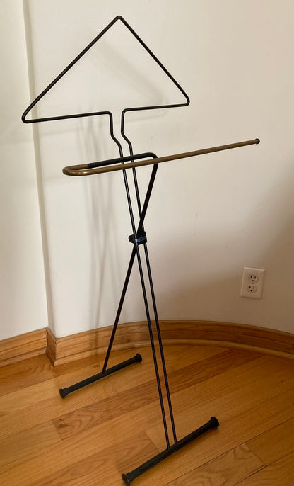 Vintage Folding Valet Metal Stand by Fratelli Reguitti 1950s