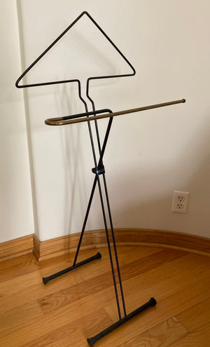 Vintage Folding Valet Metal Stand by Fratelli Reguitti 1950s