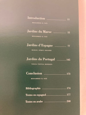 Garden of Morocco, Spain and Portugal Hardcover Book French Ed.