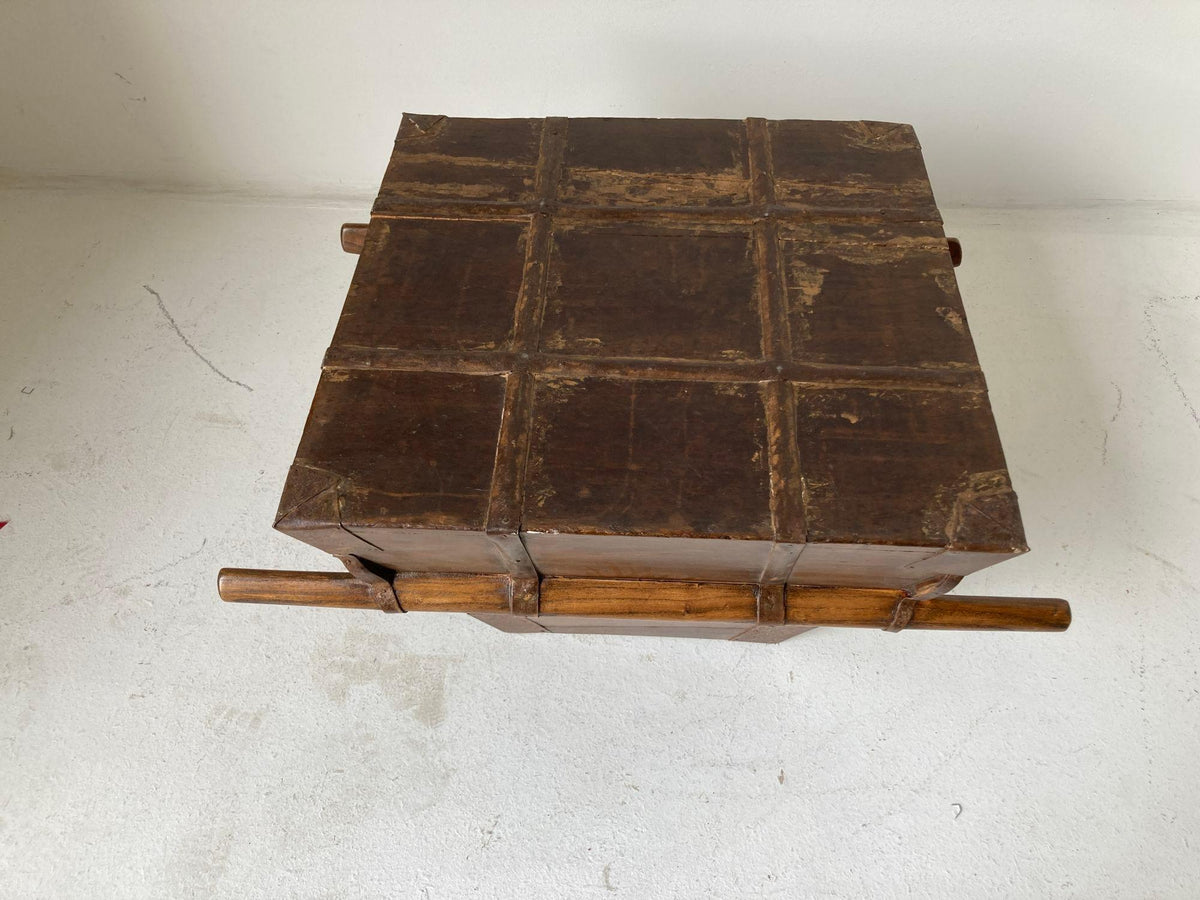Antique Chinese Elmwood Rice Measure Basket, Handcrafted, Circa 1880 — additional view 16