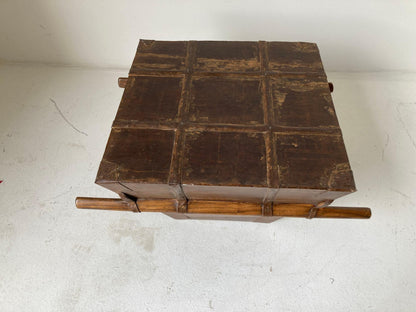 Antique Chinese Elmwood Rice Measure Basket, Handcrafted, Circa 1880 — additional view 16