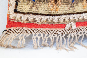 Moroccan Vintage Hand-Woven Boujad Berber Rug, circa 1960