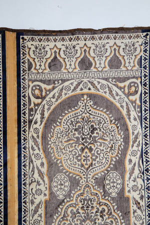 Antique Moroccan Moorish Silk Textile Tapestry Wall Hanging Hiti 19th C.