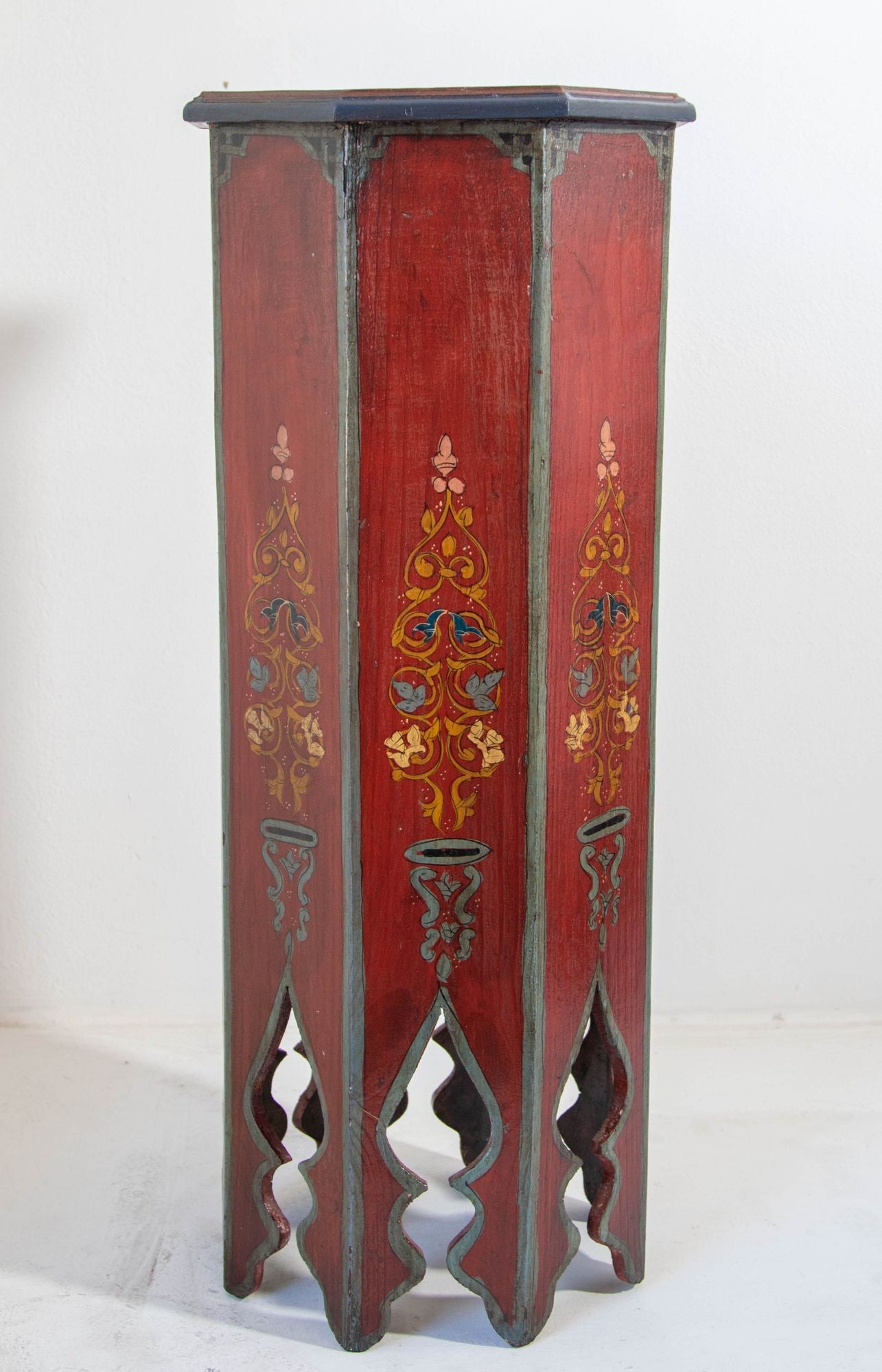 Moroccan Moorish Pedestal Octagonal Table 1960s