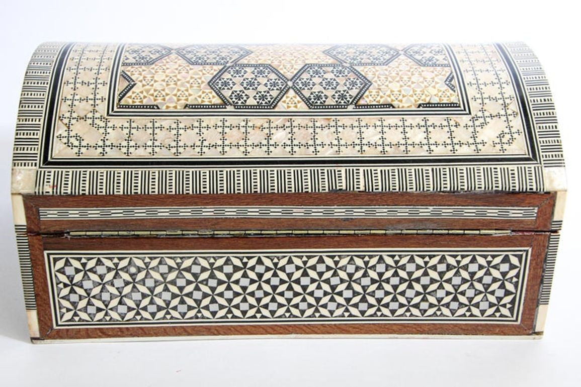 Handcrafted Middle Eastern Sadeli Jewelry Box