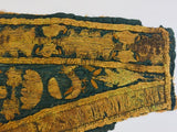 19th C. Islamic Textile Ottoman Empire Silver Metallic Threads Antique Fragment