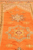 Moroccan Berber Rug Burnt Orange 16ft Long 1960s