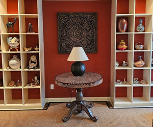 Anglo Indian bone inlaid Center Pedestal Table