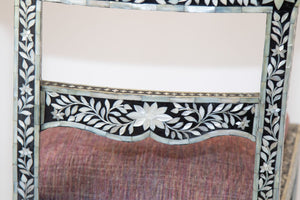 Anglo-Indian Mughal Mother of Pearl Inlaid Side Chair with Ram's Head 1 of 4