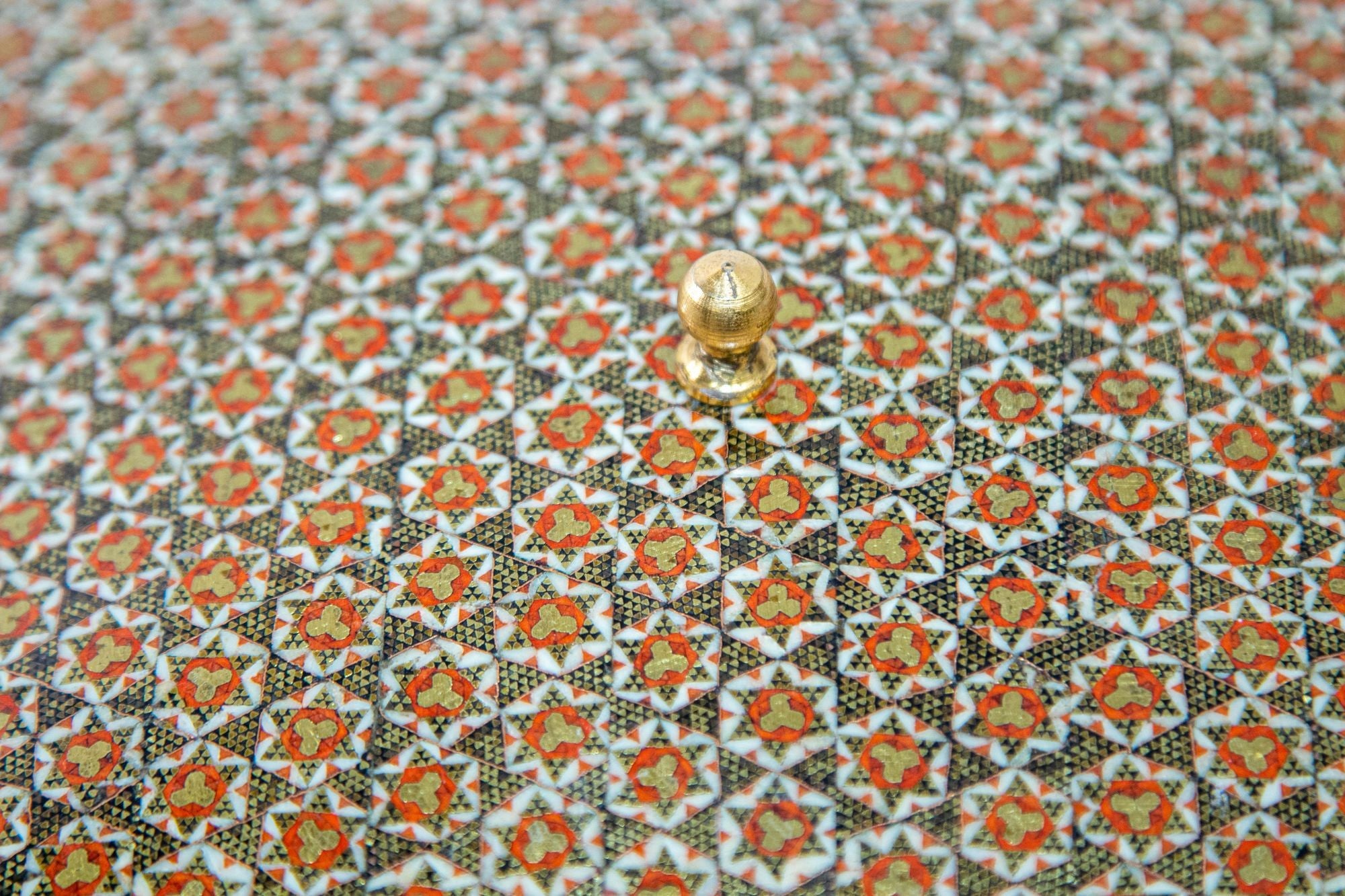 1950s Anglo Indian Style Micro Mosaic Inlaid Jewelry Box