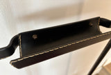 Jacques Adnet Valet Leather Wrapped with Original Tartan Plaid