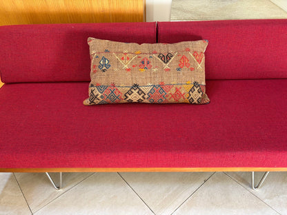 Vintage Moroccan Berber Pillow Hand-Woven Rug Pillow