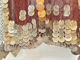 Islamic Face Veil, Egyptian Bedouin Desert Garment Nikab Framed Collectible