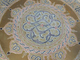 Islamic Middle Eastern Hanging Brass Tray with Calligraphy