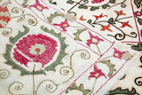 19th C. Suzani Bukhara Uzbekistan Antique Embroidered Islamic Art Textile Susani