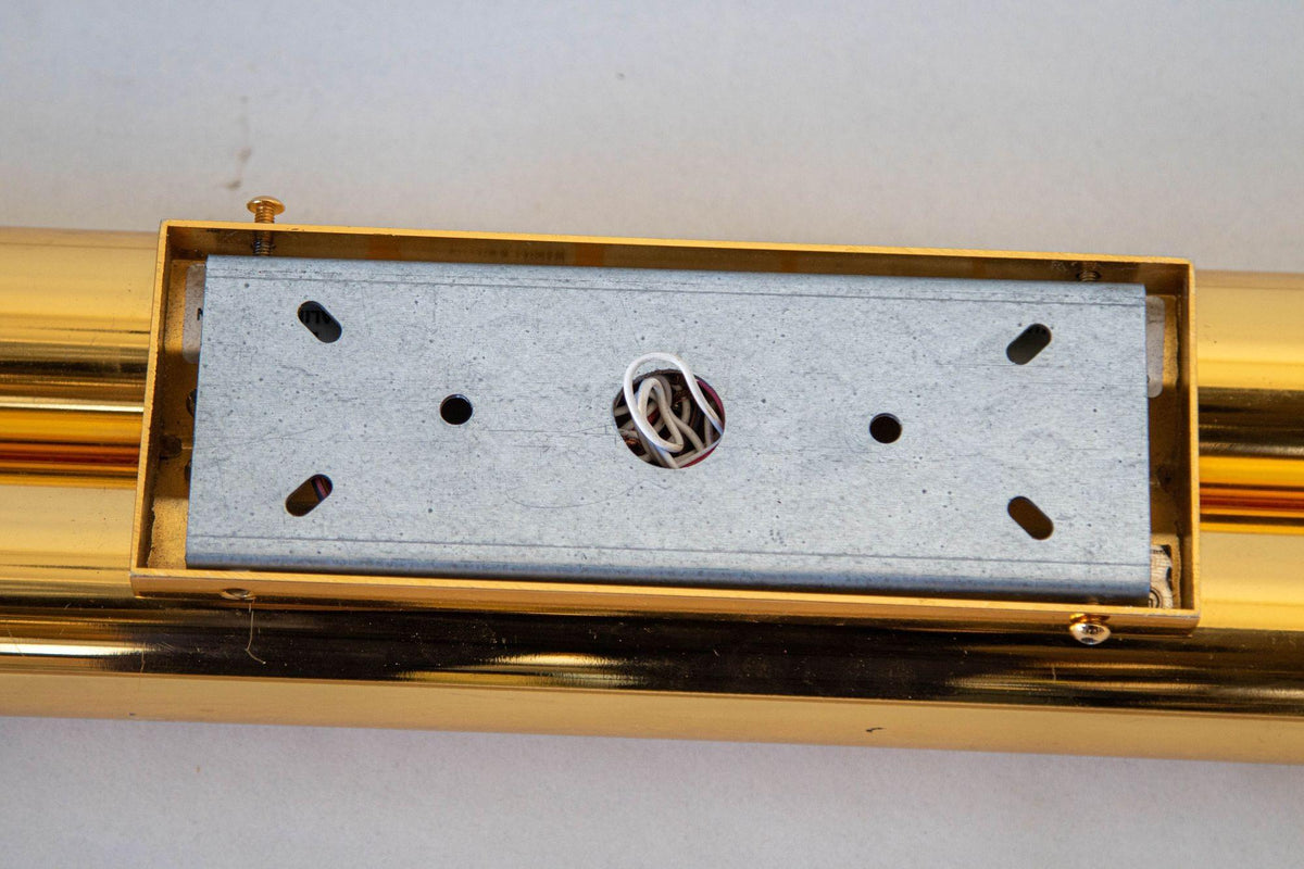 Italian Polished Brass Orgue Wall Sconce, Post-Modern Design, 2015 — Italy