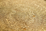 Moorish Islamic Brass Tray Table Spain 1920s